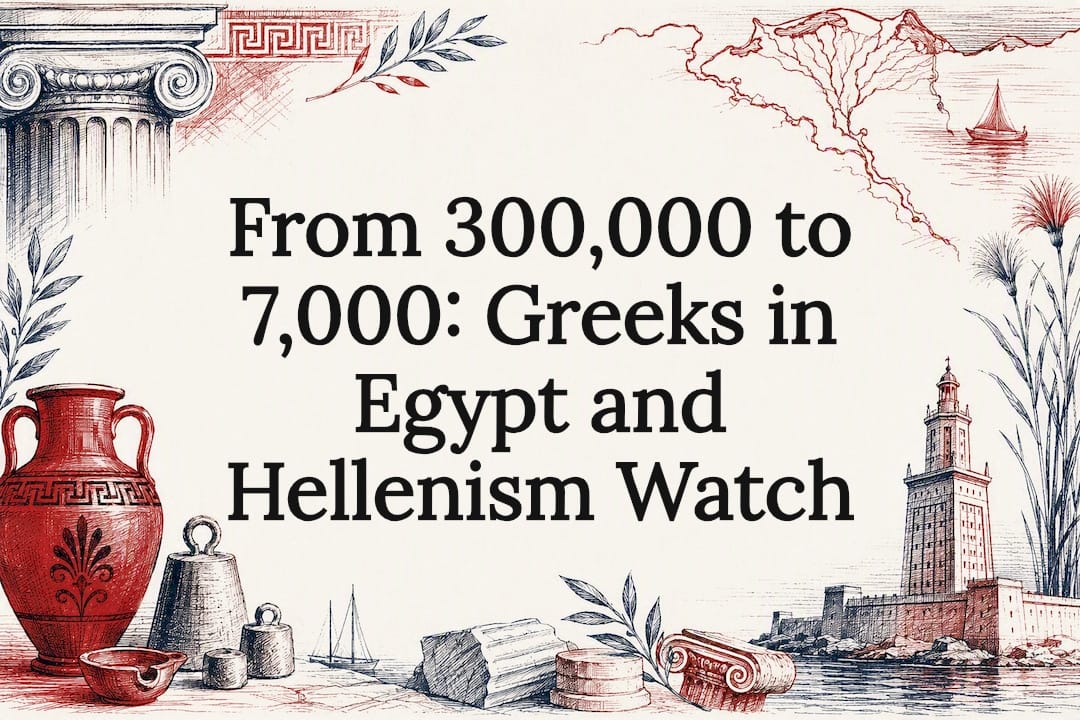 From 300,000 to 7,000: Greeks in Egypt and Hellenism Watch