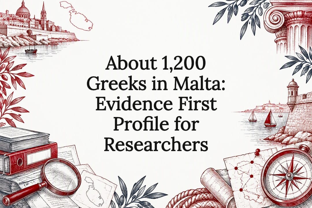 About 1,200 Greeks in Malta: Evidence First Profile for Researchers