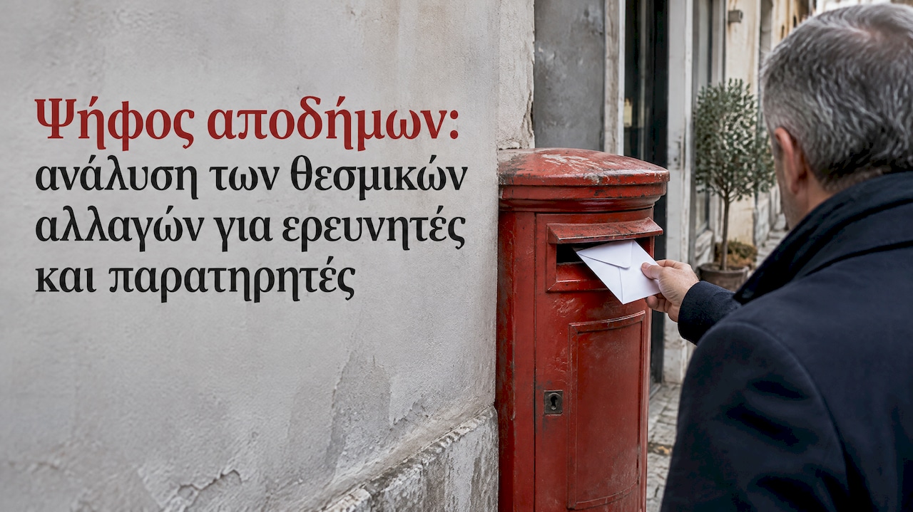 Ψήφος αποδήμων: ανάλυση των θεσμικών αλλαγών για ερευνητές και παρατηρητές
