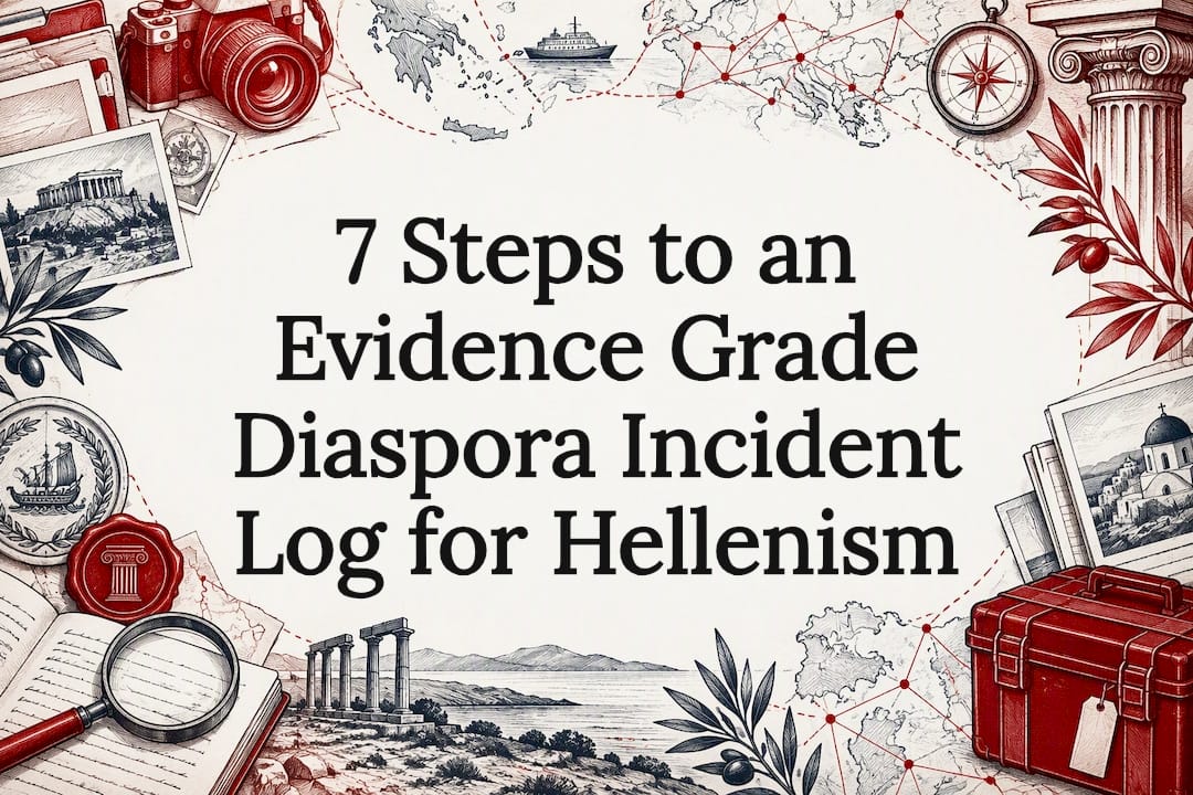 7 Steps to an Evidence Grade Diaspora Incident Log for Hellenism
