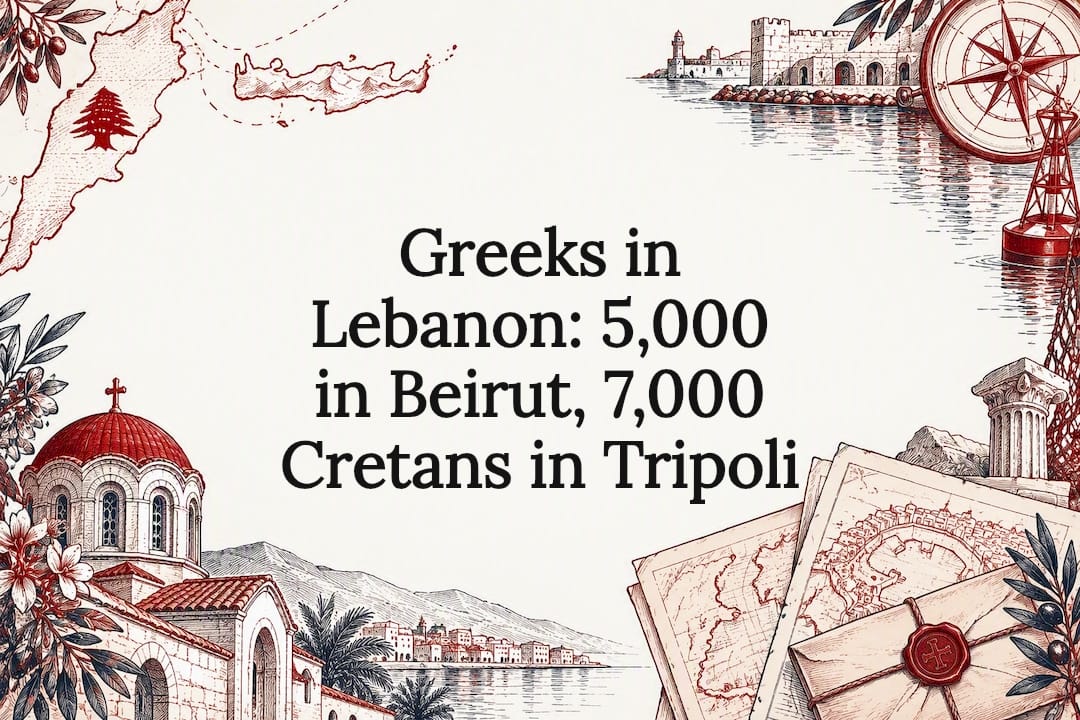 Greeks in Lebanon: 5,000 in Beirut, 7,000 Cretans in Tripoli