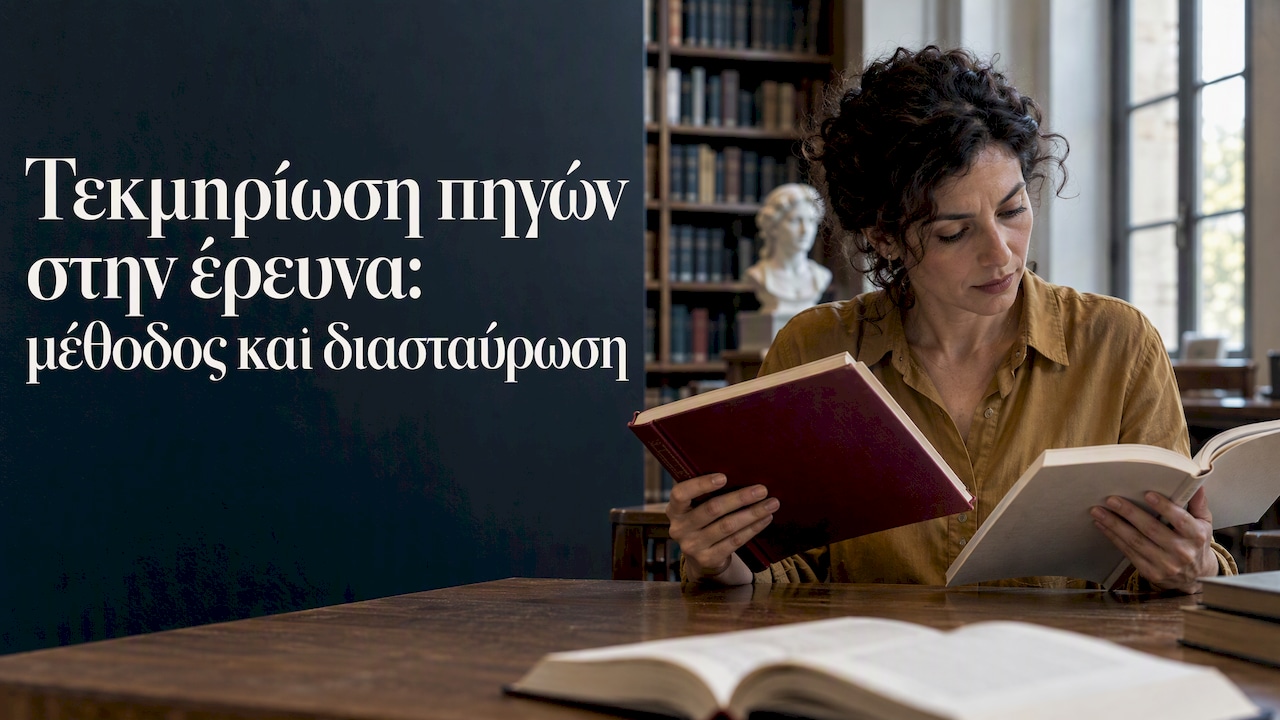 Τεκμηρίωση πηγών στην έρευνα: μέθοδος και διασταύρωση