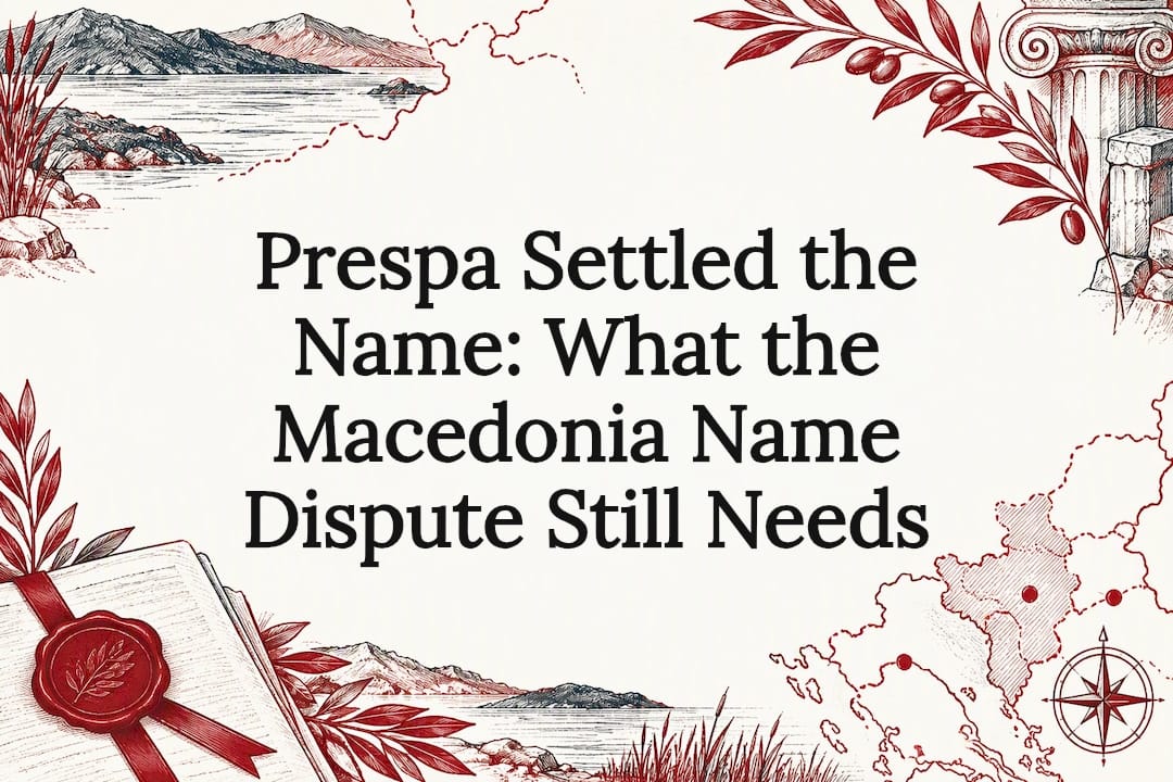 Prespa Settled the Name: What the Macedonia Name Dispute Still Needs